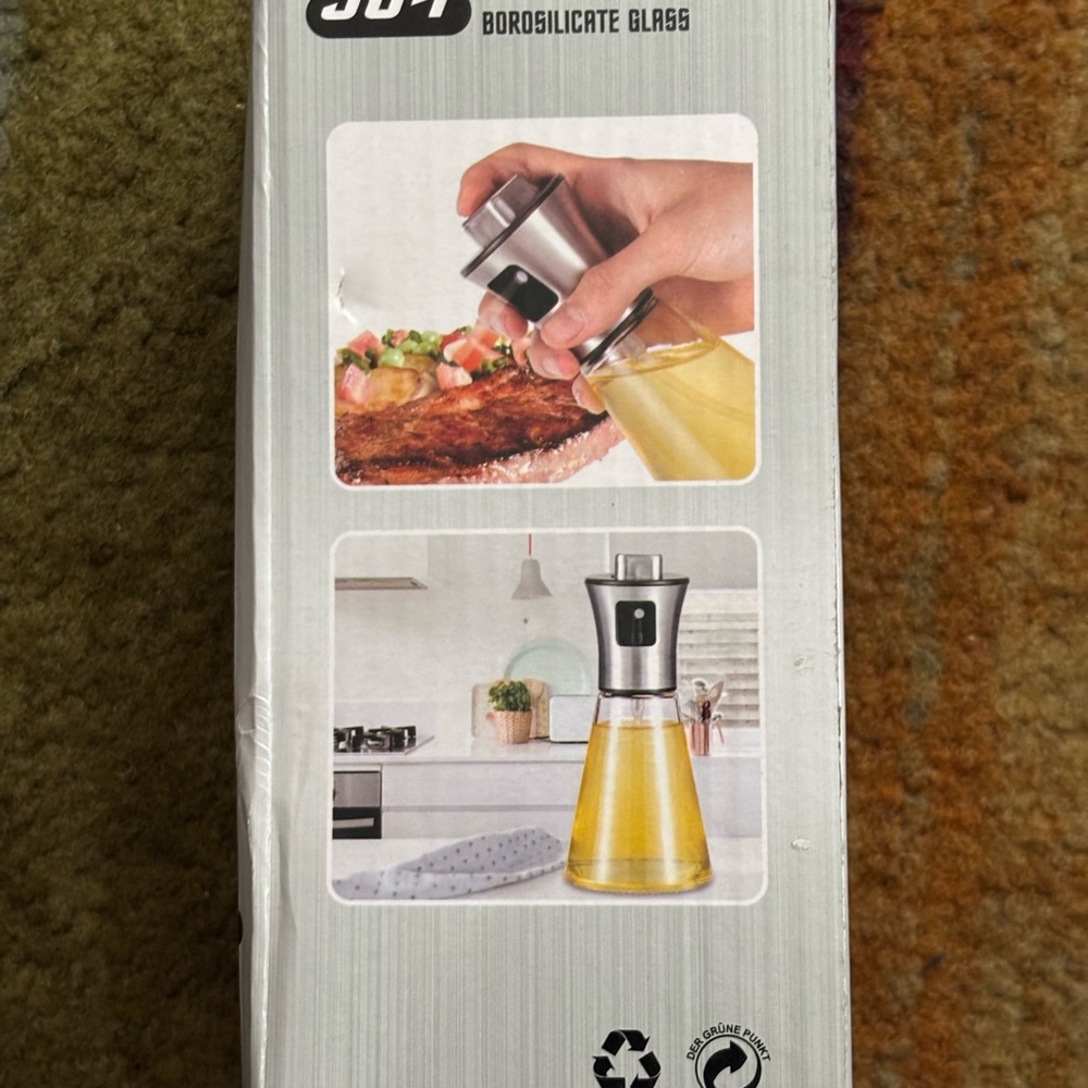 Stainless Steel Oil Dispenser-Red - Picture 2 of 4